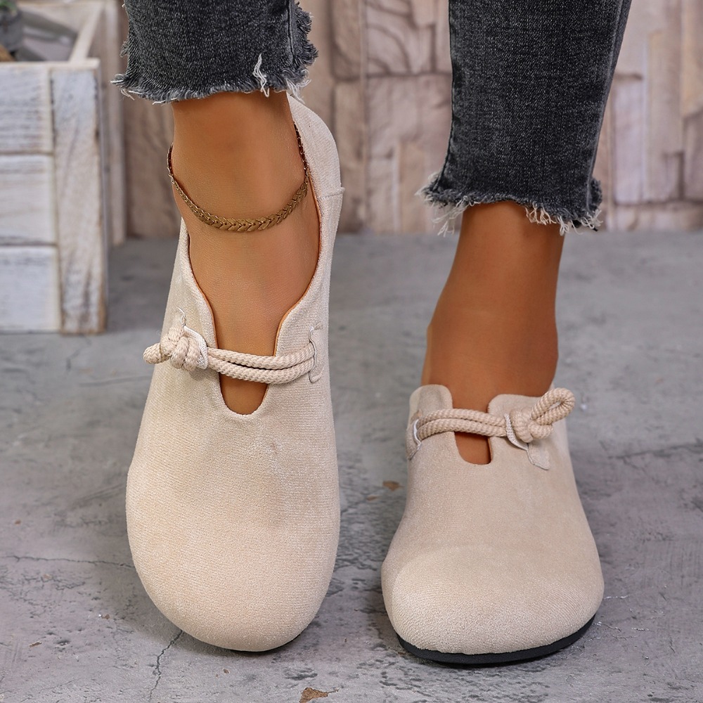 Heels - Mocasines planos para mujer, con punta