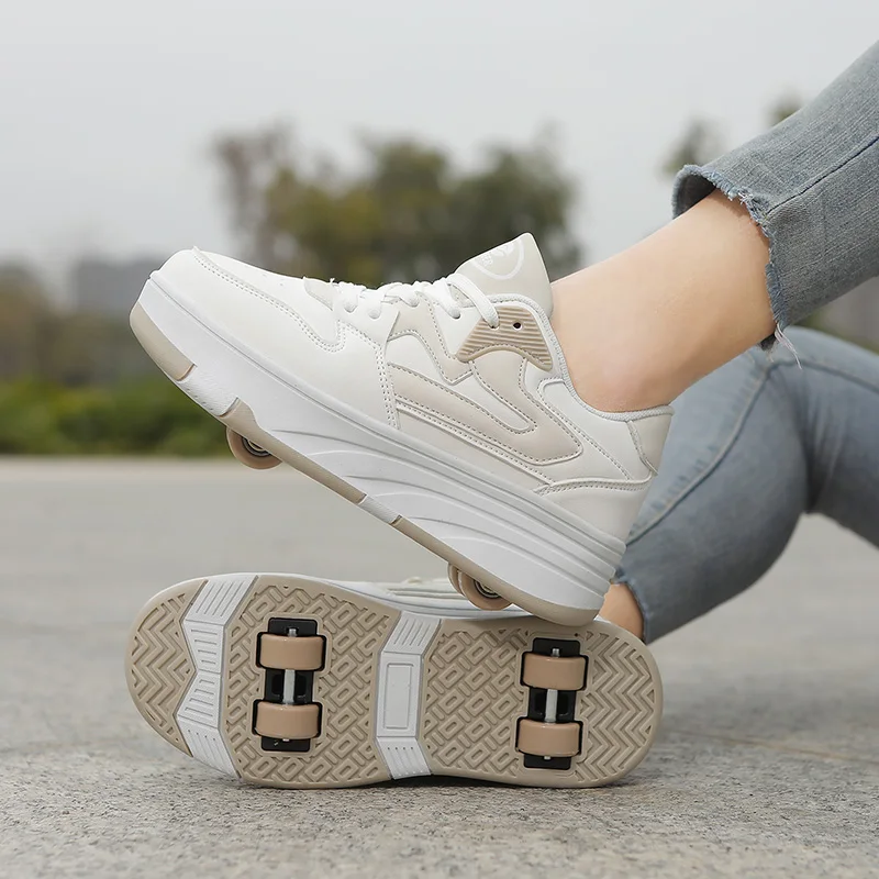 Running Shoes - Patines de Ruedas para Niños, Zapatos